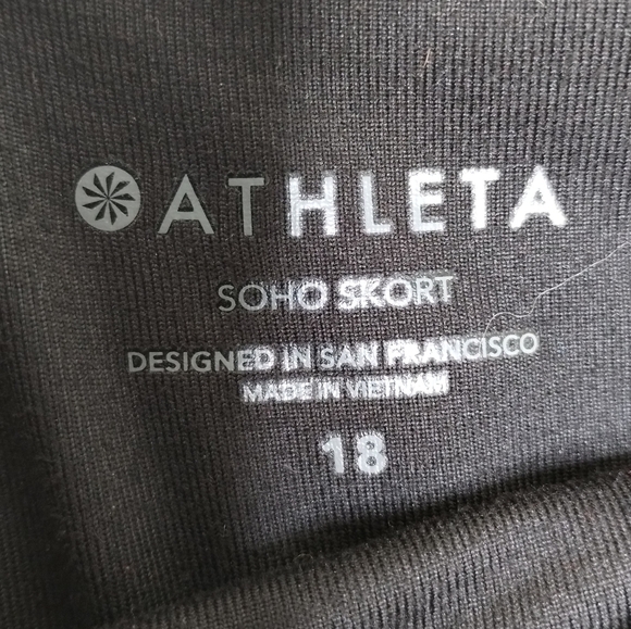 Athleta Black Soho Skort Women's Plus Size 18 - Picture 7 of 7